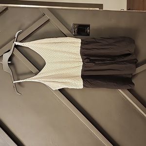 Black and white romper plus size